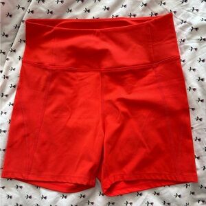 Girlfriend Collective Run Shorts Red Orange L